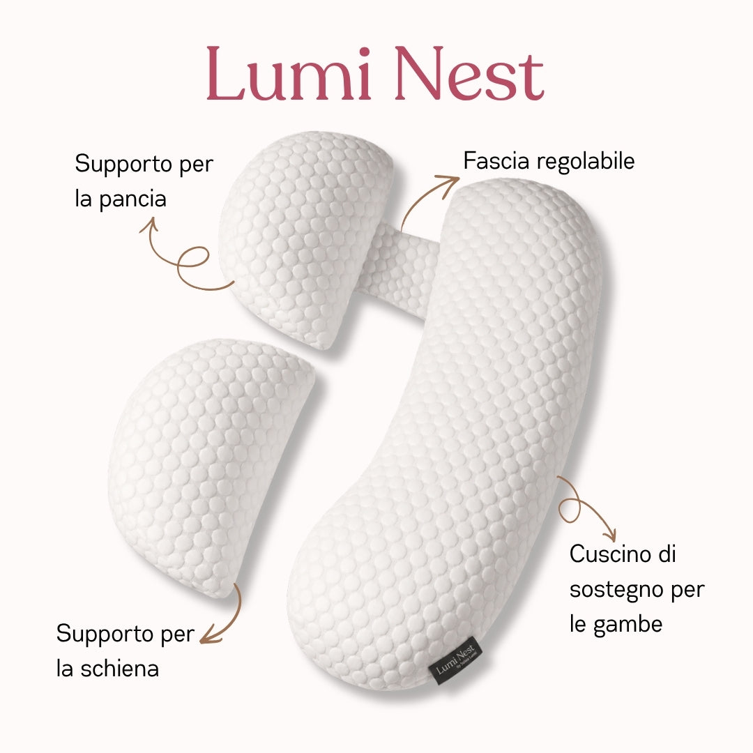 Lumi Nest™ — Cuscino di sostegno per la gravidanza